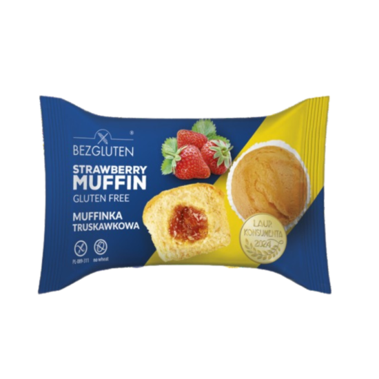 Muffin mit Erdbeerfüllung von Bezgluten glutenfrei  ★★